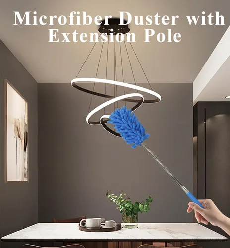 Miniatura 6 de Plumero de microfibra, plumero de mano de microfibra, herramienta de limpieza de microfibra lavable, plumeros extensibles para limpieza de oficina