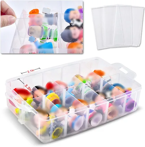 Miniatura 4 de Estuche Xuerdon compatible con figuras de coleccionista Fisher-Price Little People, organizador de almacenamiento de juguetes para Disney Frozen