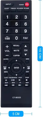 Miniatura 3 de CT-90325 - Control remoto de repuesto para Toshiba TV 55S41U 32E200U 32C100U1/2 32DT1U 55HT1 55G310U 19AV600U 22AV600U 22SL400U 24SL410U 26C100U