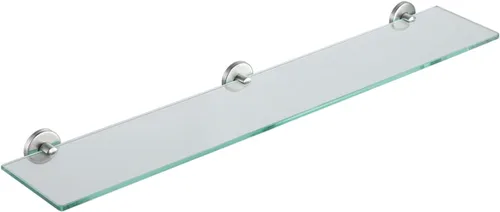 Miniatura 24 de JQK Estantería de baño de vidrio bronce, estante con toallero de 15 pulgadas de vidrio templado, almacenamiento para ducha de 16 por 5 pulgadas