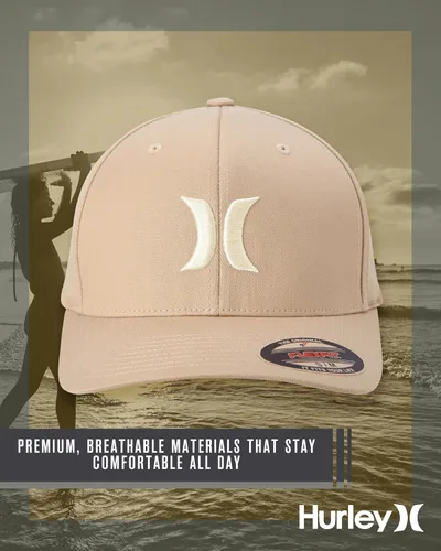 Miniatura 81 de Hurley Gorra de béisbol para hombre - Flexfit - Gorras de béisbol ajustadas para hombre (tamaños: S-XL)