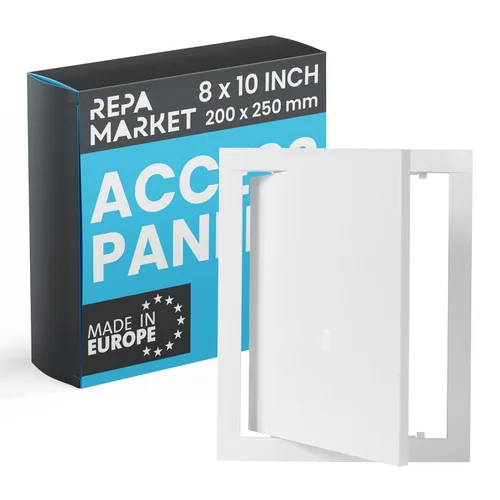 Miniatura 14 de Repa Market Panel de acceso de pared de 12 x 12 pulgadas para paneles de yeso, placa de plástico ABS antracita para orificios de pared, panel