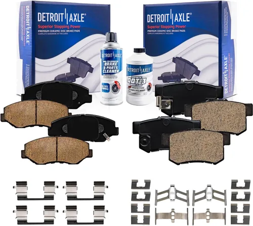 Miniatura 116 de Detroit Axle - Pastillas de freno traseras para Kia Sportage 2017-2022, Hyundai Tucson 2016-2021, pastillas de freno de cerámica 2018 2019 2020