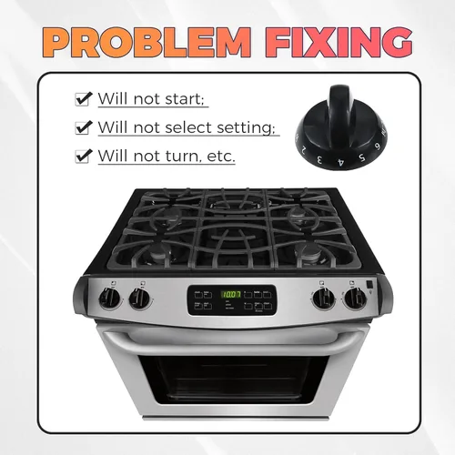 Miniatura 5 de Paquete de 4 perillas de quemador superior 316220009, repuesto para Crosley, Frigidaire, Tappan, repuesto PS199153, AP4322122, 1379610 AH1991531
