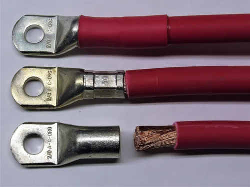 Miniatura 6 de Kit Custom Battery Cables fabricado en Estados Unidos compatible con Ford F250, F350, F450 Truck Excursion 7.3L Powerstroke Diesel 1987-1997