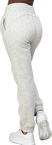 Miniatura 35 de IUUI Pantalones deportivos de cintura alta para mujer, con bolsillos, de algodón, holgados, atléticos