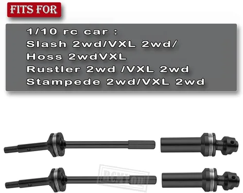 Miniatura 2 de Parte de actualizaciones del eje de transmisión trasero CVD y ejes delanteros para 1/10 Slash VXL 2WD, Stampede VXL 2WD, Rustler VXL 2WD, Hoss VXL