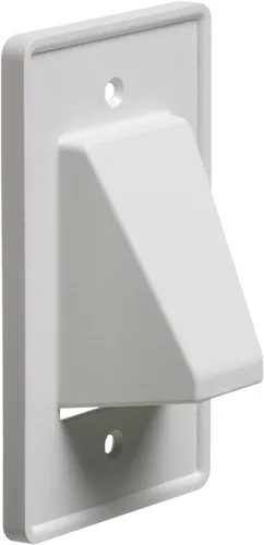 Miniatura 6 de Arlington, placa de pared para cables, empotrada, puede pintarse, CE1-10 Blanco
