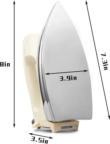 Miniatura 2 de Hierro seco portátil ligero para uso doméstico de la industria Espejo mejorado Suela de acero inoxidable sin vapor 700W Regalo para inauguración