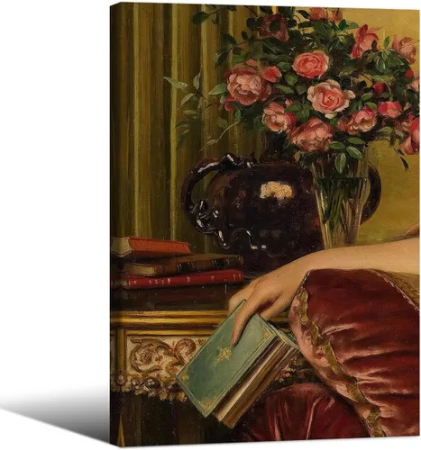 Miniatura 32 de Póster de libro gótico de academia oscura vintage de mediados de siglo, arte de pared de lienzo victoriano de estilo bohemio, impresiones estéticas