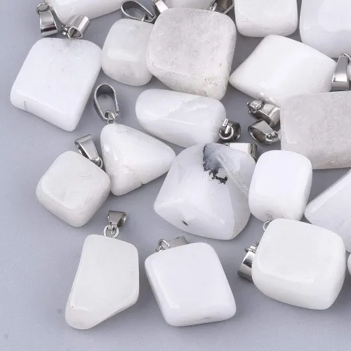 Miniatura 10 de Beadthoven - 24 dijes de piedras preciosas irregulares naturales, piedras curativas mixtas, chakras, reiki, pepita, piedras preciosas para hacer