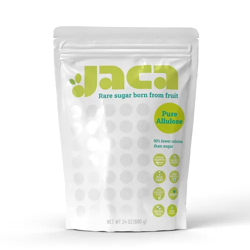 Jaca Rare Sugar - Edulcorante de alulosa pura | Sustituto saludable del azúcar para alimentos y bebidas | Alternativa edulcorante apta para ceto,