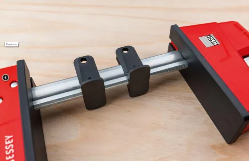 Miniatura 4 de BESSEY KREK2440 K Kit de Abrazadera REVO, 2 x 24 In., 2 x 50 In. y accesorio de mordaza pivotante, PK2 (fuerza de sujeción nominal de 1700 libras)