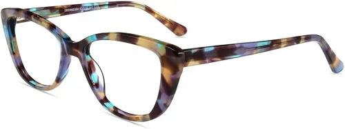 Miniatura 10 de Firmoo Lentes de lectura para computadora con bloqueo de luz azul, marco de acetato de ojo de gato vintage para mujer, 0.5 x 3.0 x