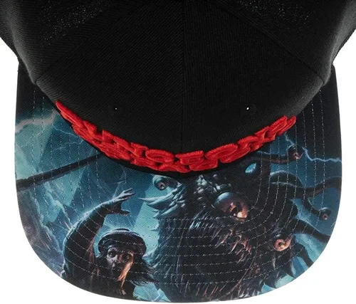 Miniatura 5 de Bioworld Chainsaw Man Logo & Pochita Sombrero El Snapback Precurve Negro Para Hombre