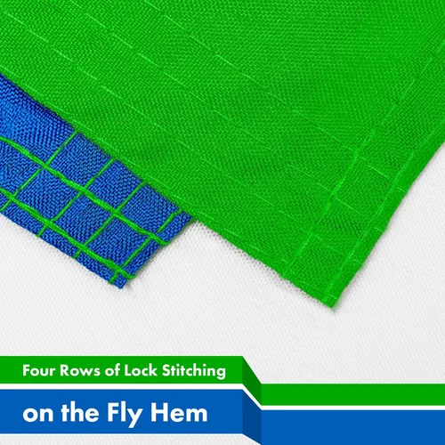 Miniatura 5 de G128 Bandera de Sierra Leona Sierra Leona 3 x 5 pies LiteWeave Pro Series Impreso Poliéster 150D Bandera de país, colores vibrantes, ojales