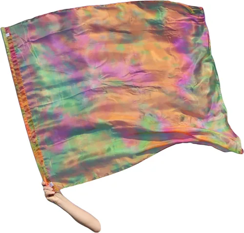 Miniatura 6 de Winged Sirenny Bandera flexible de seda transparente de adoración profética de 40 pulgadas, pancarta de adoración litúrgica para la iglesia (cobre)