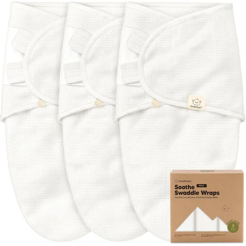 Miniatura 17 de Paquete de 3 pañales orgánicos para recién nacidos, sacos de dormir para bebés de 0 a 3 meses, manta para bebé, manta portátil para recién nacidos