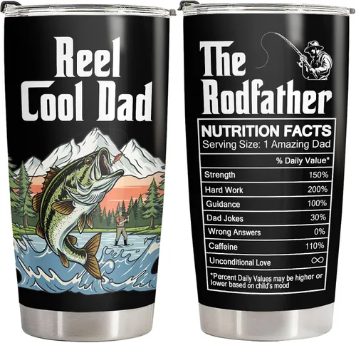 Miniatura 33 de 34HD Regalos para el Día del Padre de parte de su hija, vaso de viaje aislado de dinosaurio Dadasaurus, vaso de 20 onzas, divertido regalo de Vaso
