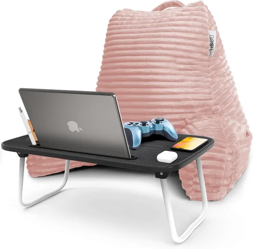 Miniatura 27 de Nestl Almohada de lectura para niños y adolescentes con espuma viscoelástica triturada, almohadas de respaldo de felpa de corte lujoso para leer
