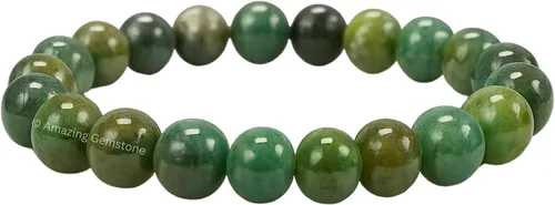 Miniatura 647 de Amazing Gemstone Pulsera de cristal para mujeres y hombres, pulsera de cristal curativo de protección, pulsera elástica con cuentas de piedras