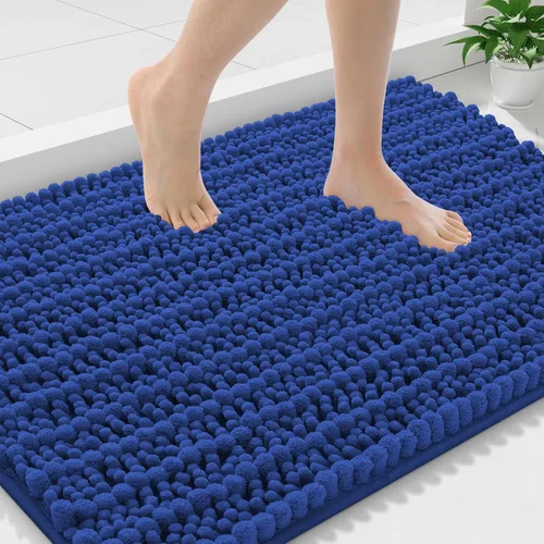 Miniatura 38 de Smiry Alfombras de Baño 24x16 pulgadas, Alfombras de Baño de Chenilla Extra Suaves y Absorbentes, Respaldo de Goma Antideslizante, Lavable a Máquina