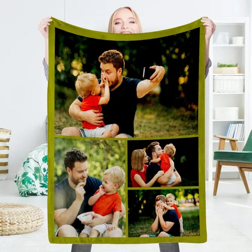 Miniatura 16 de EAQ Manta personalizada con collage de imágenes, es una manta personalizada para niños, adultos, familia, recuerdo, regalo