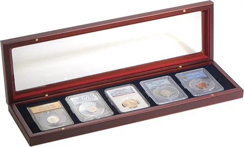 Miniatura 6 de LIGHTHOUSE - VOLTERRA - Caja de monedas de una sola losa con tapa forrada de seda para PCGS, NGC, ANACS, IGC y más