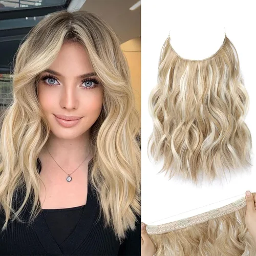 Miniatura 17 de REECHO Extensiones de cabello con alambre invisible con trama de encaje más delgada y suave