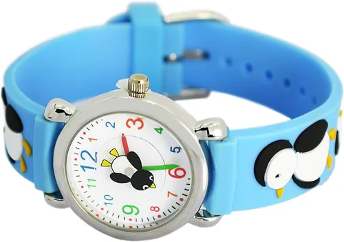 Miniatura 2 de Jewtme Lindos relojes para niños pequeños de 3 a 8 años, reloj analógico de dibujos animados con banda de silicona 3D para niñas y niños pequeños