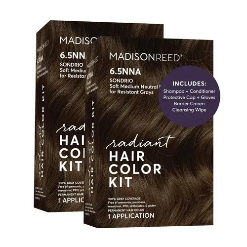 Miniatura 55 de Madison Reed Radiant - Kit de tinte para el cabello – 8CC rubio cobrizo vivo oscuro (caléndula matera), tinte permanente para el cabello