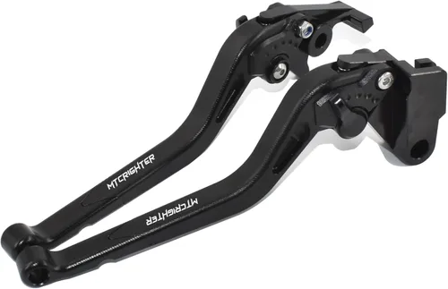Long Size Brake Lever Clutch Lever for Yamaha Fazer FZ-1 FZ-8 FZ-6 FZ-6R FZS600, CNC Aluminum Alloy Made (Black)