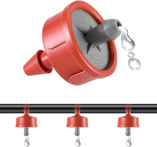 Miniatura 12 de 50 goteros/emisores de riego por goteo compensadores de presión de 0.25 GPH, antiobstrucciones y autolimpiantes emisores de riego por goteo