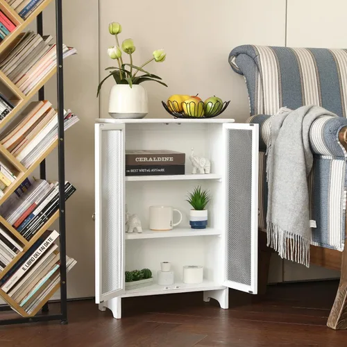 Miniatura 4 de COLLECTIVE HOME - Gabinete de almacenamiento, gabinete organizador de 30 pulgadas, gabinete de baño de madera maciza con 2 puertas, ya montado, 20 x