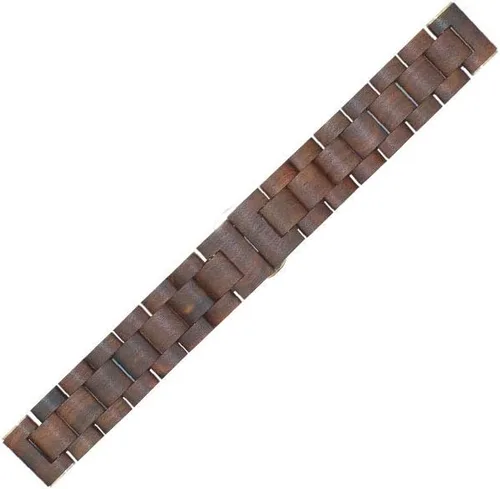 Miniatura 5 de Correa de reloj de madera de 0.787 in para Samsung Galaxy Watch Active/Active 2, 40/42/1.732 in de acero inoxidable de madera correa de liberación