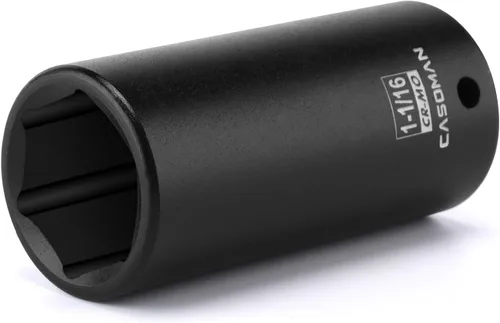 Miniatura 14 de CASOMAN Enchufe de impacto de 6 PT de 1/2" x 1.378 in de profundidad, CR-MO, 1/2 pulgada de transmisión de 6 puntos para una fácil extracción
