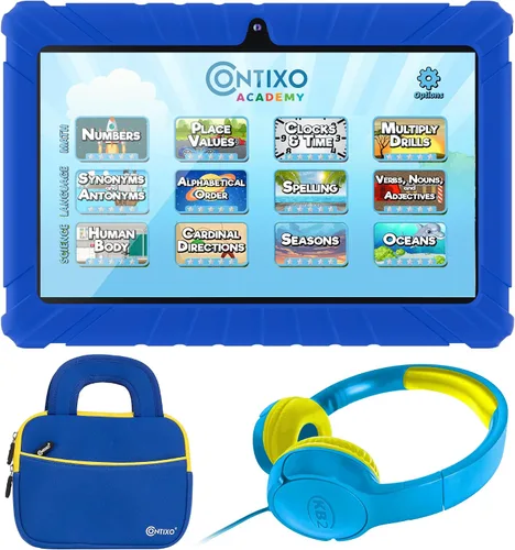 Miniatura 9 de Contixo Paquete de tabletas para niños de 7 pulgadas, con auriculares, bolsa y tableta para niños, 32 GB, Android 11, controles parentales, cámara