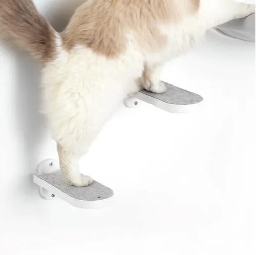 SVD.PET Paquete de 2 escalones de pared para gatos, escaleras de escalada para gatos con almohadilla de fieltro reemplazable, estantes de escalada