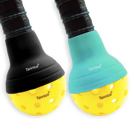 Juego de 2 recogepelotas de pickleball, recoge fácilmente sin agacharse, protege tu espalda, se ajusta a cualquier pala estándar, elástico y