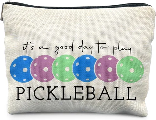 Miniatura 8 de Regalos de Pickleball para Mujeres RYYCDOI, Bolsa de Maquillaje de Pickleball Estuche Cosmético, Accesorios de Pickleball para Mujeres