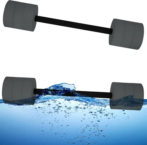 Miniatura 9 de Hikeen Mancuernas de ejercicio acuático con 4 pesas de espuma EVA de alta densidad para piscina, resistencia a la piscina, para aeróbic acuático