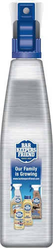 Miniatura 8 de Bar Keepers Friend Limpiador y pulidor en aerosol para acero inoxidable (2 x 750 ml) Elimina huellas de grasa, manchas de agua dura, mugre
