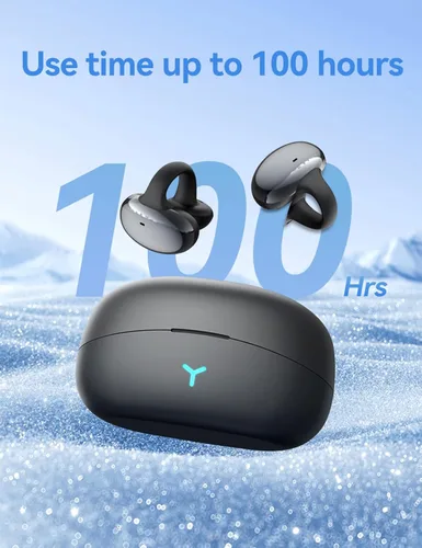 Miniatura 3 de Auriculares con clip de oreja abierta, auriculares inalámbricos Bluetooth 5.3 12 horas de reproducción, DT5.0 a prueba de fugas, micrófono