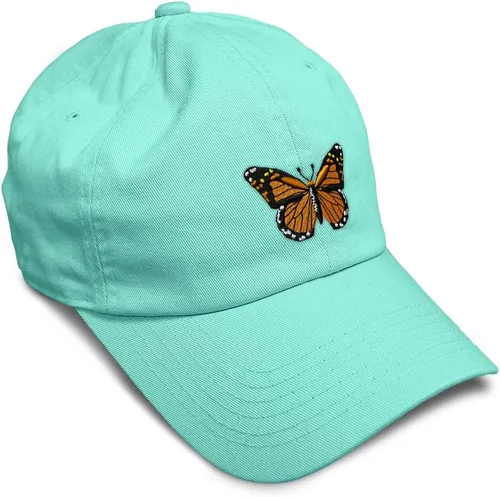 Miniatura 22 de Gorra de béisbol suave con diseño de mariposa monarca, con insectos, bordado de mariposa, de algodón, para hombres y mujeres