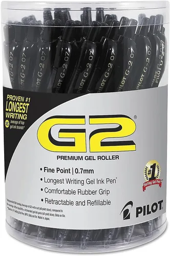 Miniatura 2 de Pilot G2 Premium - Bolígrafo de gel retráctil y recargable, punta fina de 0.7 mm, tinta negra, 36