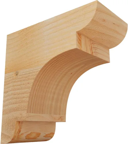 Miniatura 33 de Ekena Millwork COR04X12X12NEB00RWR 4 pulgadas de ancho x 12 pulgadas de profundidad x 12 pulgadas de alto New Brighton Rough Sawn Corbel, cedro rojo