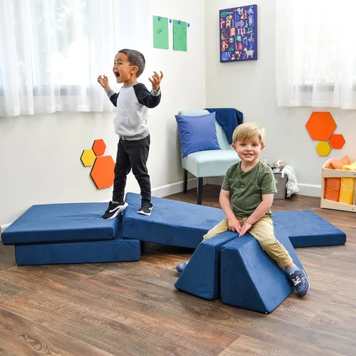 Miniatura 10 de Children's Factory The Whatsit CF349-070 - Sofá o 2 sillas para niños, azul marino, CF349-070, muebles de dormitorio para niños y adolescentes, sofá