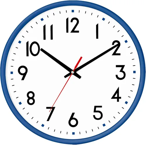 Miniatura 7 de HZDHCLH Reloj de pared negro, silencioso, funciona con pilas, 8 pulgadas, moderno, analógico, sin tictac, decorativo, para cocina, dormitorio, sala