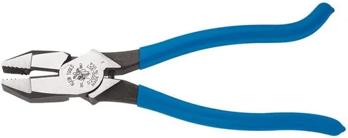 Miniatura 2 de Klein Tools Alicates D2000-9ST, cortadores laterales son alicates resistentes de 9 pulgadas para barras de refuerzo, ACSR, tornillos, clavos
