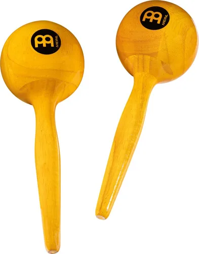 Meinl Percussion MWM2AM - Maracas redondas de madera tradicional, acabado ámbar